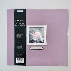 12x12 Scrapbook Album Purple Sparkly